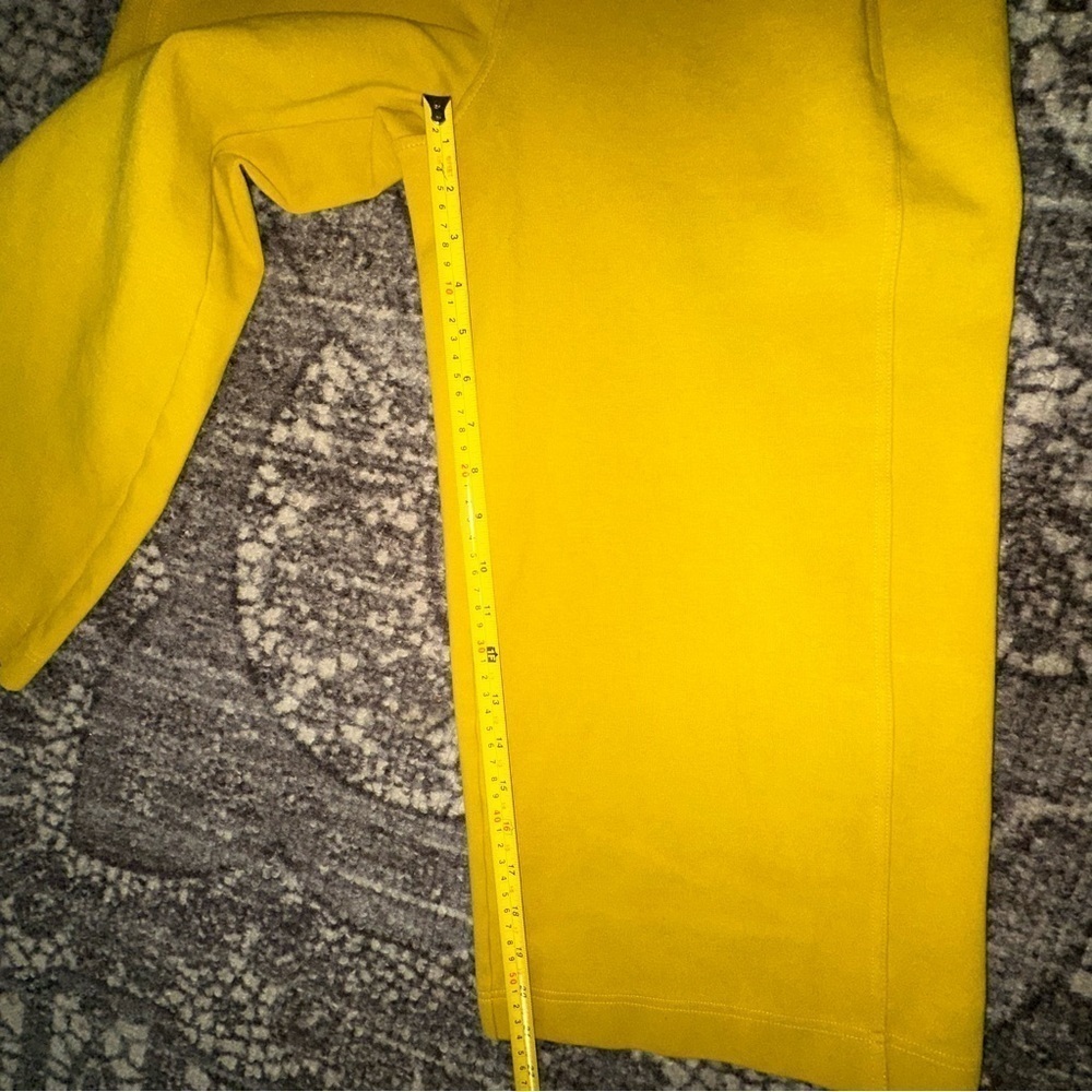 Rita Row Women’s Size 38 M Marigold Yellow High Rise Slouchy Cropped Pants - Picture 8 of 10